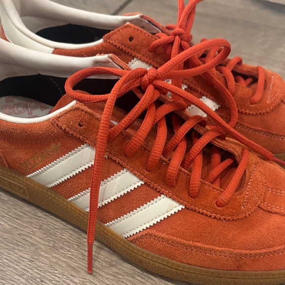 Adidas Handball Spezial Orange Suede Sneakers - Picture 5 of 13